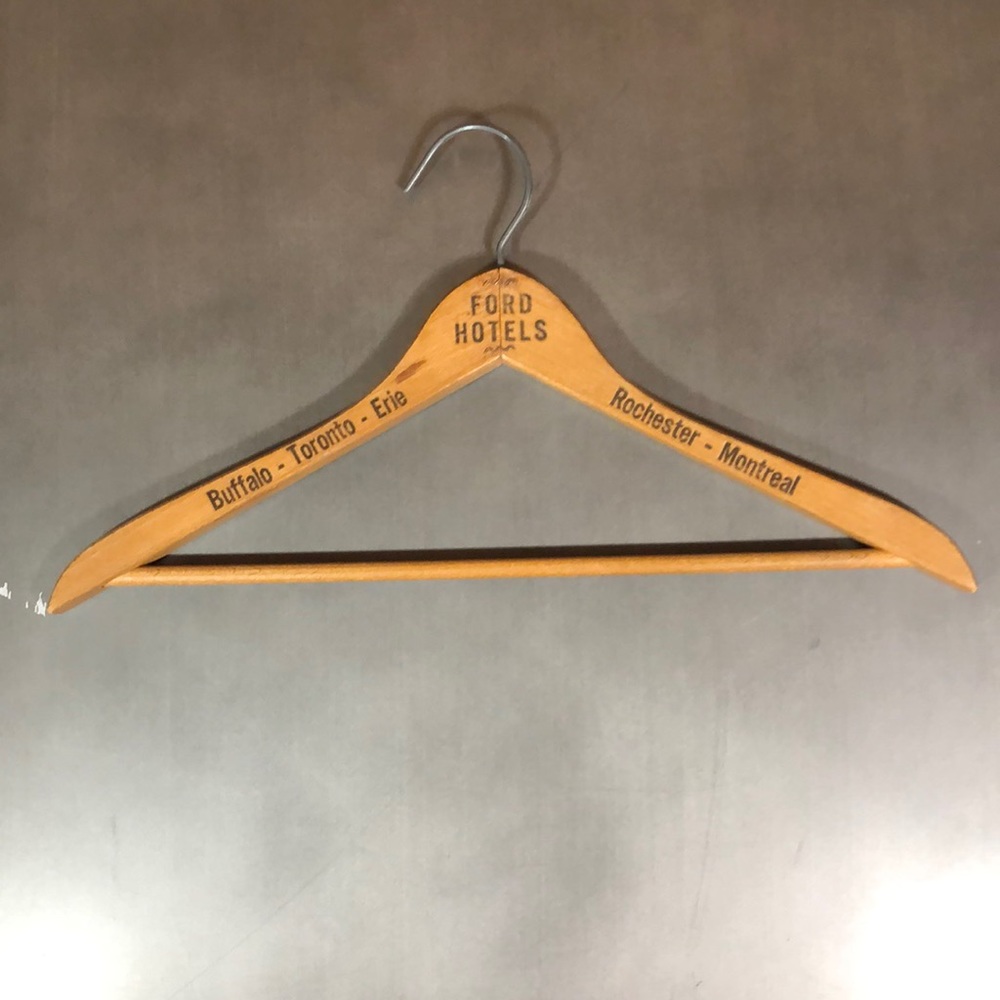 Vintage Ford Hotels Hanger, Great for Decor!!